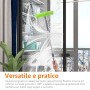 AmazonBasics - Tergivetro estensibile per finestre, con testina rotante