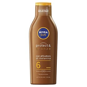 Nivea Latte Solare Abbronzante Protect & Bronze Fp6, 200ml