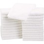 AmazonBasics - Asciugamani in cotone, confezione da 24, Bianco