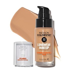 Revlon Colorstay Dispenser Pelle Normale e Mista, Fondotinta Natural Beige, 30 ml