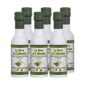 Le Terre di Colombo - Olio extravergine d'oliva 100% italiano, bottiglie di alluminio, 6 x 0,25 litri