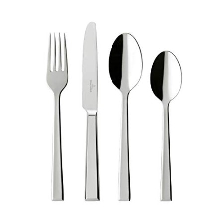 Villeroy & Boch - Victor Posate da tavola, servizio per 6 persone, 24 pz, acciaio inox, per l'uso quotidiano, lavabile in lavast