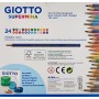 Giotto- Fila Astuccio 24 Supermina Diametro Mina 3,8Mm Pastelli A Matita Gioco 118, Multicolore, 8000825235818