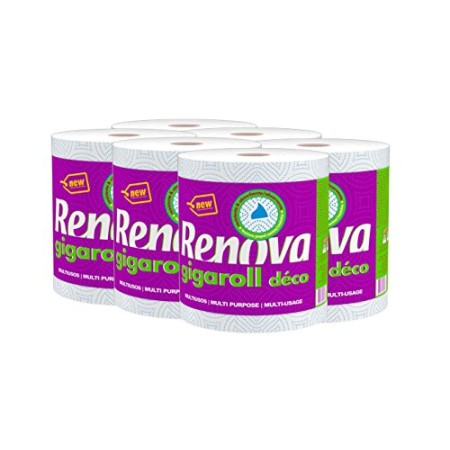 RENOVA - Rotolo da Cucina, Confezione da 6 rotoli x 600 g - Totale: 3600 g