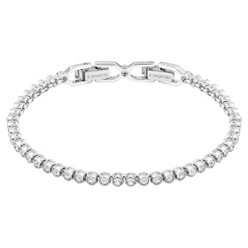 Swarovski Braccialetto Emily, Bianco, Placcatura Rodio