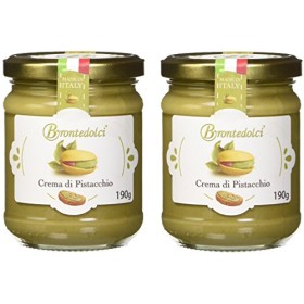 2 Vasetti - Crema di Pistacchio con il 40% di pistacchi di Sicilia, ideale per la colazione, ma soprattutto per farcire dolci  -