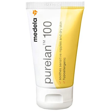 Medela Purelan 100 Crema alla Lanolina per Capezzoli, 37 g, Cura del Seno, Ragadi, Idratazione, Cura Naturale, Ipoallergenica