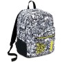 Zaino Extra Fit Seven Black&White, 31 Lt, Giallo, Doppio Scomparto, con 3 pennarelli per tessuto !