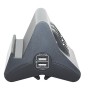 BTicino S3713GBU Multipresa da Scrivania con Spina 10 A, 3 P30, 2 Prese USB, Interruttore, 2 m, Nero