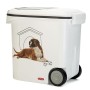 Curver Contenitore per Alimenti da 12 kg con 2 Ruote, 35 L, Bianco, 28 x 50 x 43 cm