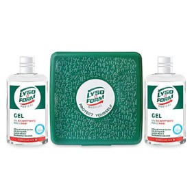 Due flaconi Lysoform Medical Disinfettante per le Mani 70 ml ed un Portamascherina