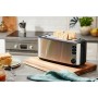 Severin AT 2509 Tostapane 4 Fette, Regolazione Doratura, Tasto Scongelamento, Griglia Scalda Brioches, Doppia Parete, 1400 W, 4 