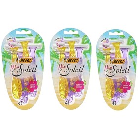 BIC RAZORS Miss Soleil Special Edition Rasoi da Donna, Confezione da 3 Pacchi a 4 Pezzi