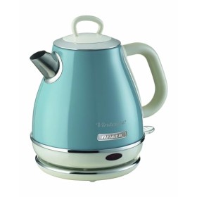 Ariete 2868 Vintage 1L Bollitore Elettrico di Design in Acciaio Inox per Infusi, Tè e Tisane, Sistema Autospegnimento, Impugnat