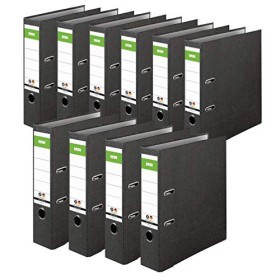 DINOR 15039820 S raccoglitore 80 per DIN A4, dorso 80 mm, di larghezza, Nero