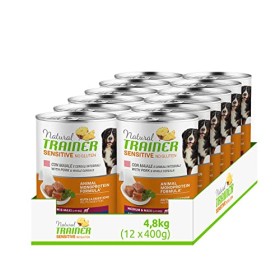Trainer Natural Sensitive No Glutine - Cibo Umido per Cani Medium-Maxi Adulti con Maiale e Cereali Integrali Pack 12 x 400gr - 3