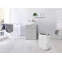 De'Longhi DDSX220 Deumidificatore, 436 W, 44 Decibel, Plastica, Bianco 60x26x26cm