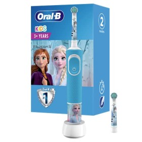 Oral-B Kids Spazzolino Elettrico Ricaricabile, 1 Manico con Personaggi Disney Pixar Frozen, 2 Testine di Ricambio, per Età da 3