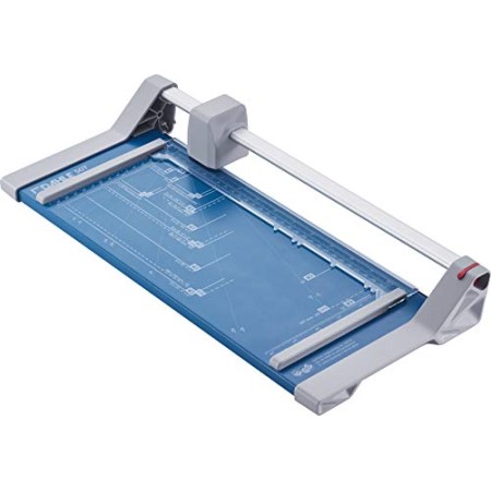 Dahle 507 - Taglierina, modello 2020, capacità di taglio 8 fogli, fino a DIN A4, colore: Blu