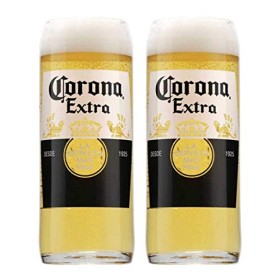 2 bicchieri da birra Corona extra in vetro originale, 20 oz