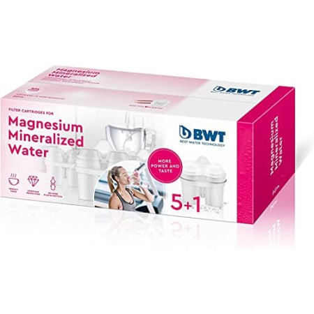 BWT Magnesium Mineralizer Filtro con Tecnologia Brevettata Confezione 5+1 filtri per Caraffe Filtranti-Prodotto adatto per il me