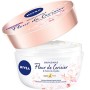 Nivea - Crema-olio soffiato perlato vaso fiore di ciliegio/olio di jojoba, 200 ml, set di 4