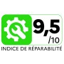 IKRA 77010300 Tosaerba ICM 2/2037, incl. 2 batterie e Doppio Dispositivo di Carica Rapida, 40 V, Grigio/Rosso/Nero