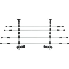 Trixie 13171 Griglia per Auto per Cani 96–163 cm Altezza 34–48 cm Colore Argento & Nero
