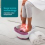 HoMedics Bubblemate Idromassaggiatore Plantare, Massaggiatore per Piedi con Funzione Mantenimento Acqua Calda, Idromassaggio, Pe