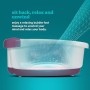 HoMedics Bubblemate Idromassaggiatore Plantare, Massaggiatore per Piedi con Funzione Mantenimento Acqua Calda, Idromassaggio, Pe