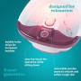 HoMedics Bubblemate Idromassaggiatore Plantare, Massaggiatore per Piedi con Funzione Mantenimento Acqua Calda, Idromassaggio, Pe