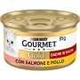 PURINA GOURMET GOLD Umido Gatto Dadini in Salsa con Salmone e Pollo - 24 lattine da 85g ciascuna (confezione da 24x85g)