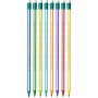 BIC Evolution Stripes Matite In Grafite HB Con Gomma, Colori del Fusto Assortiti, Confezione da 8 Matite, per Scrivere a Scuola