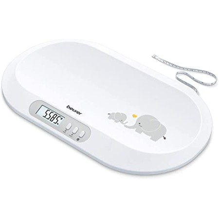 Beurer BY 90 Bilancia Pesaneonati con Connessione Bluetooth e Portata Fino a 20 Kg