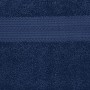 AmazonBasics - Set da 2 Asciugamani da Bagno e 2 Asciugamani Resistenti allo Scoloramento, Colore Blu Reale, 100% Cotone, 500g /