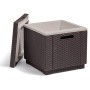 Allibert 201310 Ice Cube, Sgabello Frigorifero in plastica, Colore: Marrone