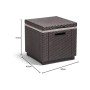 Allibert 201310 Ice Cube, Sgabello Frigorifero in plastica, Colore: Marrone