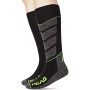 Head V-Shape Kneehigh Ski Socks (2 Pack) Calze da Sci, Nero/Grigio/Giallo, 43/46 (Pacco da 2) Unisex-Adulto