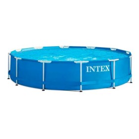 Intex 28212 Metal Frame Piscina con Pompa Filtro, 6500 L, Blu, 366 x 76 cm