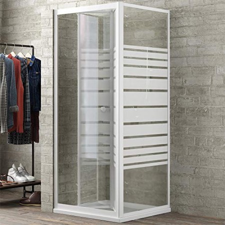 Ogomondo Lato Fisso per Box Doccia Book Bianco Cristallo Temprato