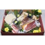 Scatola Regalo la Toscana 1 | Confezione Regalo a base di Salumi e Formaggi Artigianali Toscani | In Regalo biglietto d'auguri p