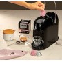 Bialetti Macchina Espresso Break (Super compatta) Alluminio Sistema caffè d'Italia, Black + 64 Capsule Omaggio, 1200 W, Nero