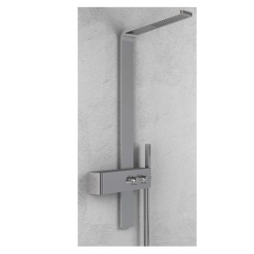 Colonna Doccia 016 Acciaio Inox Ad Incasso Spazzolato 2 Funzioni Top L50xP47xH130