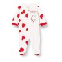 Chicco Tutina con Apertura Frontale Pigiamino per Bambino e Neonato, Bianco e Rosso, 086 Unisex-Bimbi