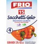 Frio - Sacchetti Gelo, Grandi 29 X 42 Cm, Con Etichetta Prestampata E Laccetti Di Chiusura - 15 Pezzi - [confezione da 8]
