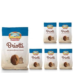 Divella Biscotti Briotti con Panna Fresca e Cacao 6 Confezioni da 400 grammi