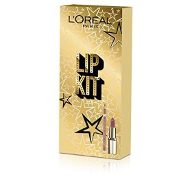 L'Oréal Paris MakeUp Confezione Idea Regalo Donna Labbra, Rossetto dal Finish Satinato, Riche 630 Beige a Nu, Matita Labbra Lun