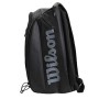 Wilson Tour Backpack, Zaino da Tennis Unisex-Adulto, Nero/Grigio, 2 Racchette