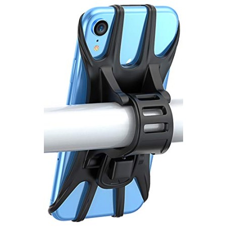 Bovon Porta Cellulare Bici, Supporto Bici Smartphone, Manubrio Universale Bici Moto MTB per Tutti Gli Smartphone e Dispositivi E