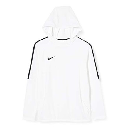 Nike Dry Academy 18 Felpa, Unisex Bambini, Bianco/Nero/Bianco/Nero, L